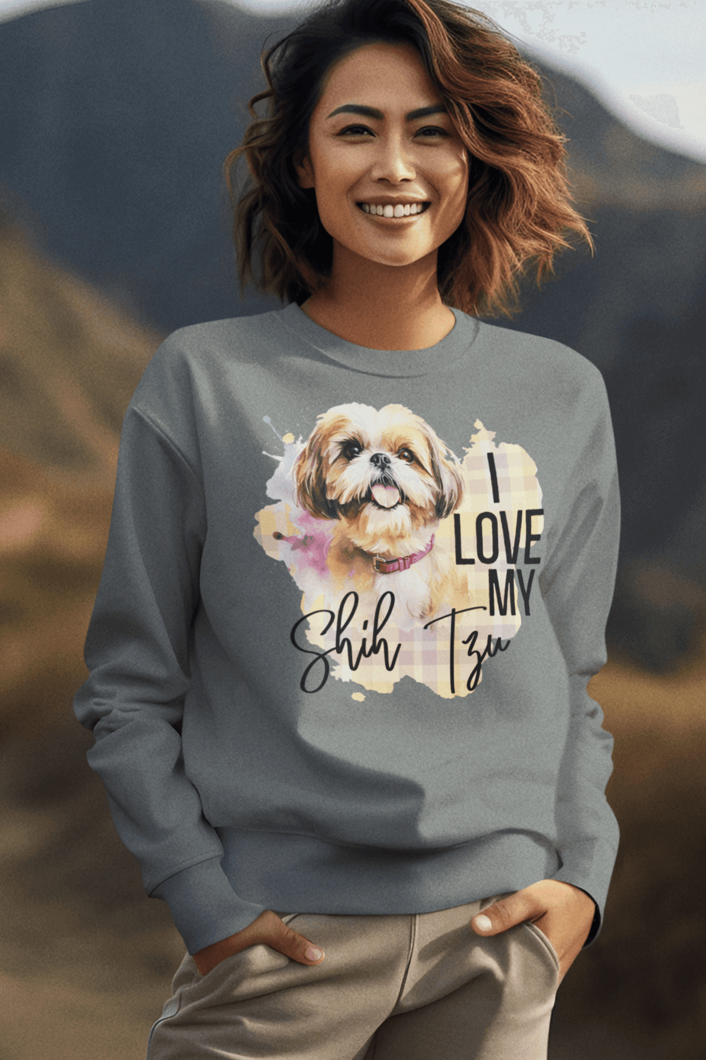 I Love My Shih Tzu Sweatshirt - Shih Tzu Gifts