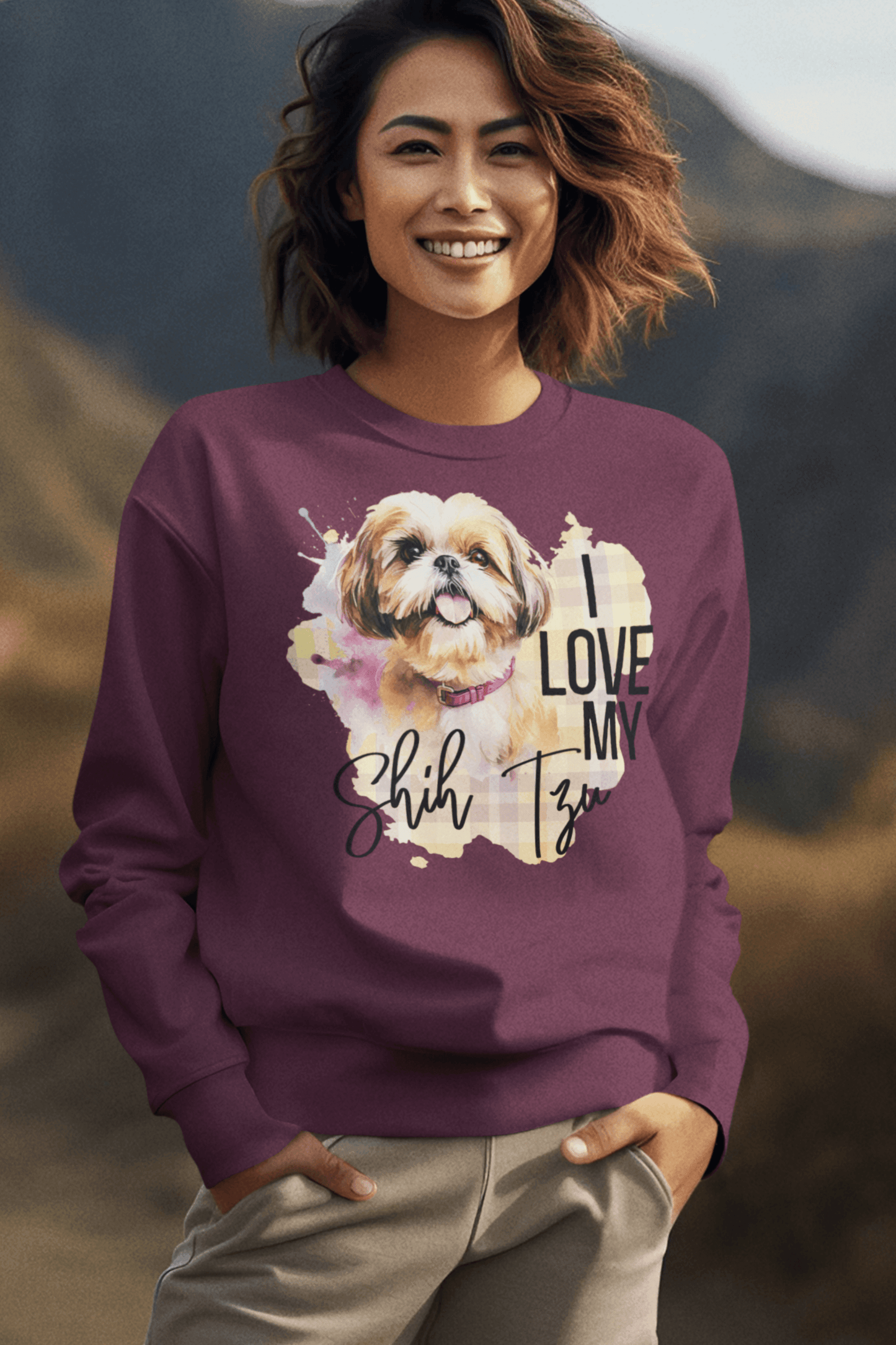 I Love My Shih Tzu Sweatshirt - Shih Tzu Gifts
