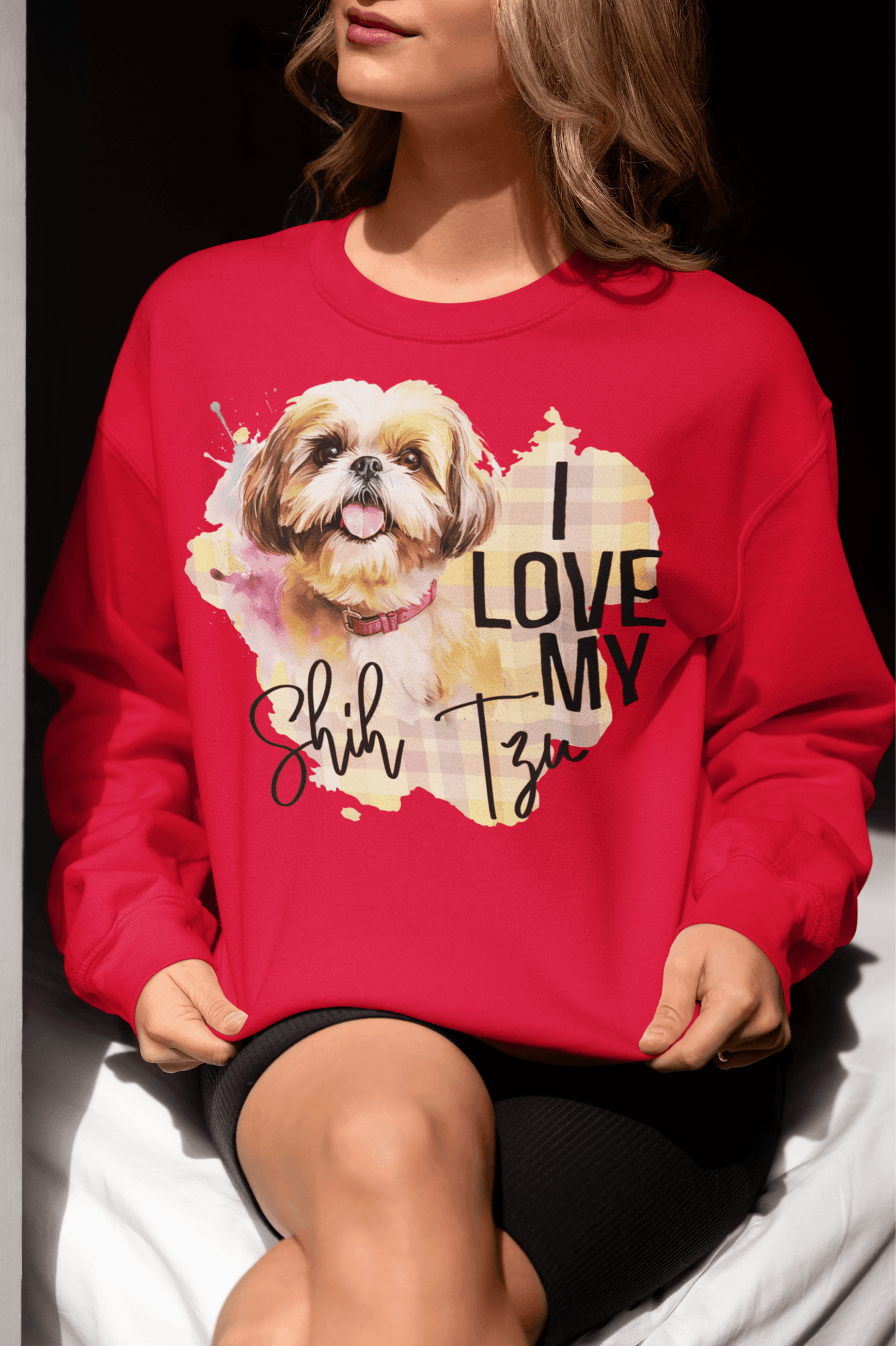 I Love My Shih Tzu Sweatshirt - Shih Tzu Gifts