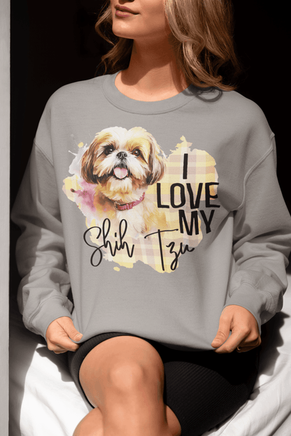 I Love My Shih Tzu Sweatshirt - Shih Tzu Gifts