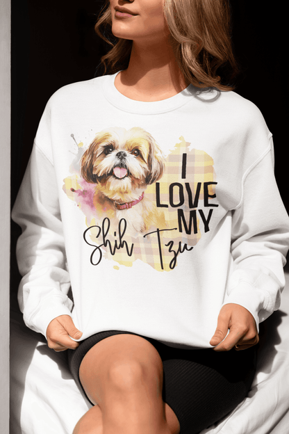 I Love My Shih Tzu Sweatshirt - Shih Tzu Gifts