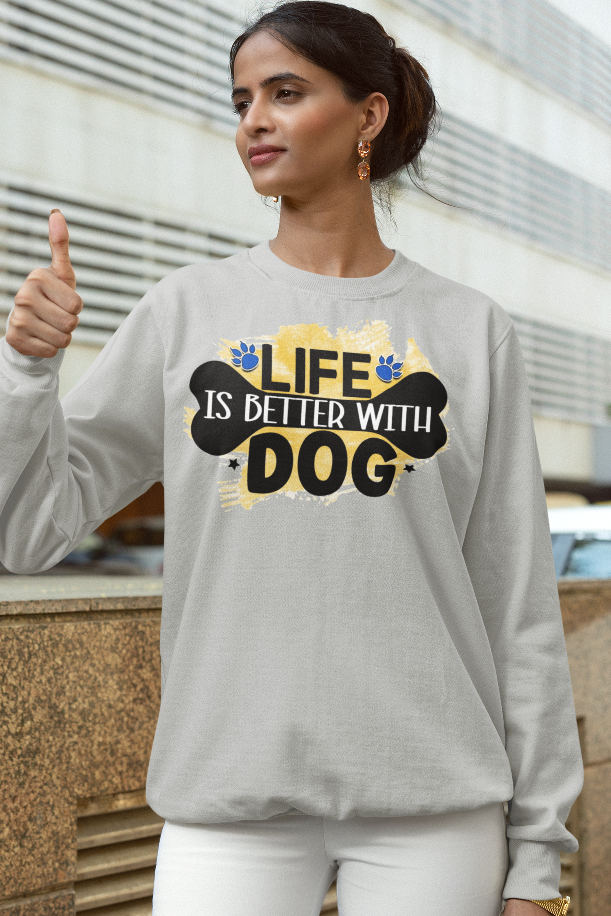 Life Is Better With Dog Sweatshirt - Perfect Gift for Dog Lovers