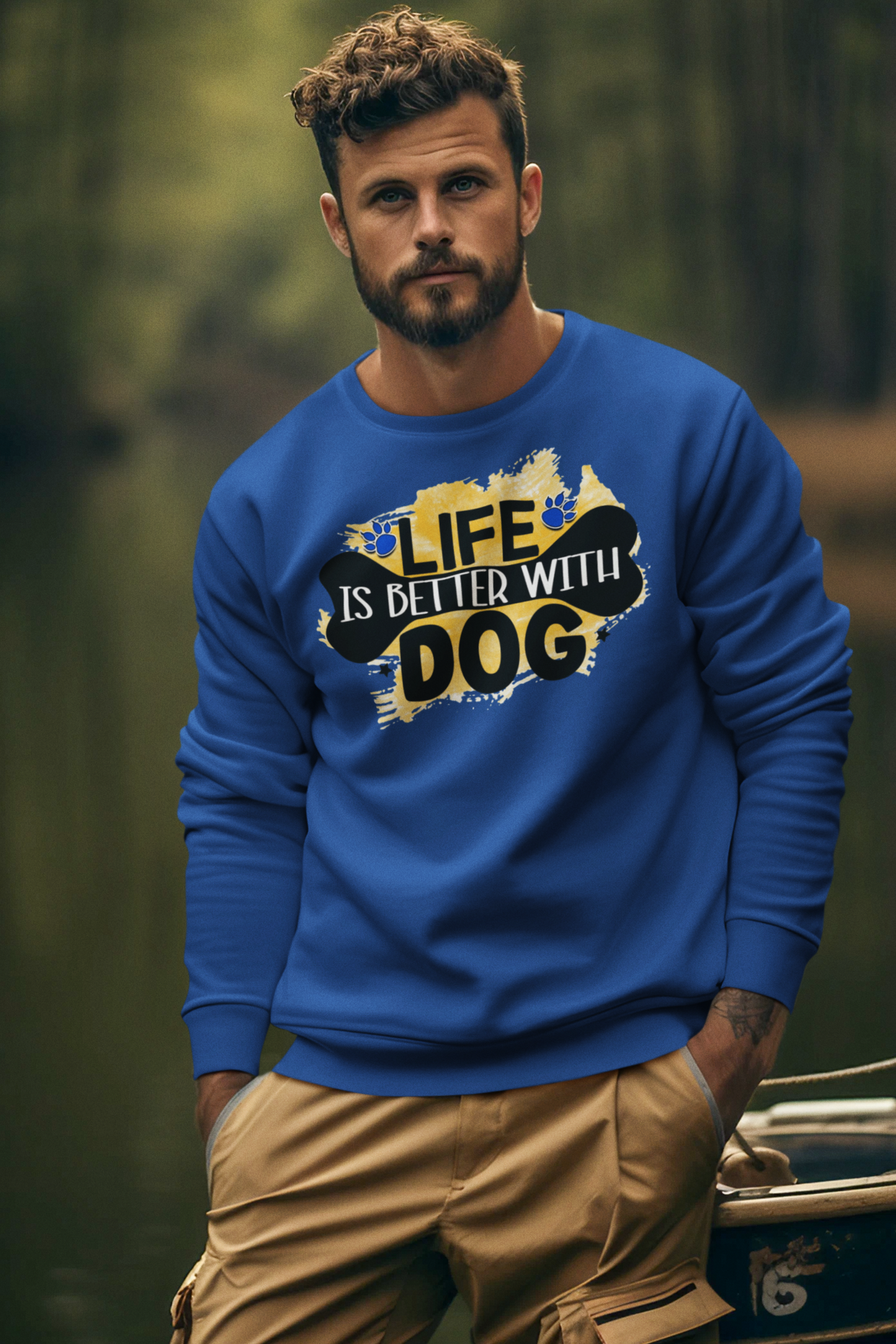 Life Is Better With Dog Sweatshirt - Perfect Gift for Dog Lovers