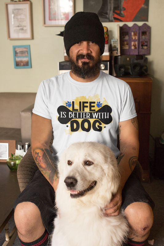 Life Is Better With a Dog T-Shirt – Cute Gift for Dog & Shih Tzu Lovers
