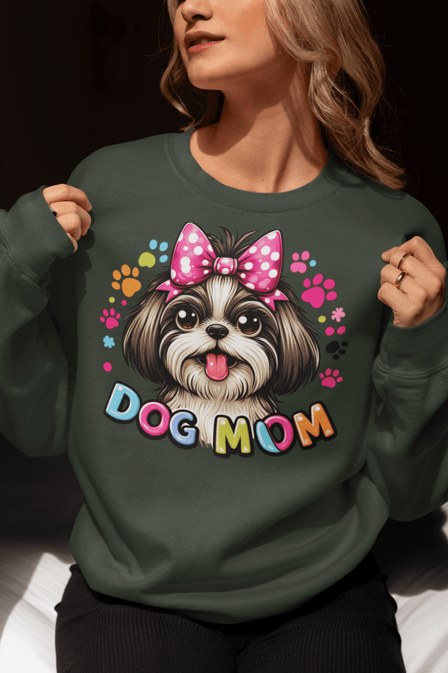 Shih Tzu Dog Mom Sweatshirt - Shih Tzu Gifts