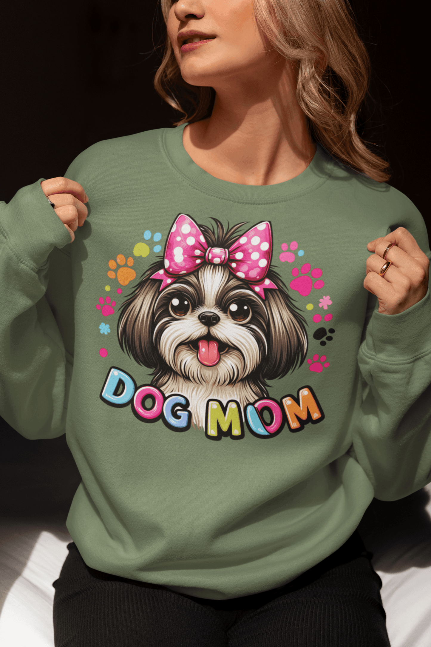 Shih Tzu Dog Mom Sweatshirt - Shih Tzu Gifts