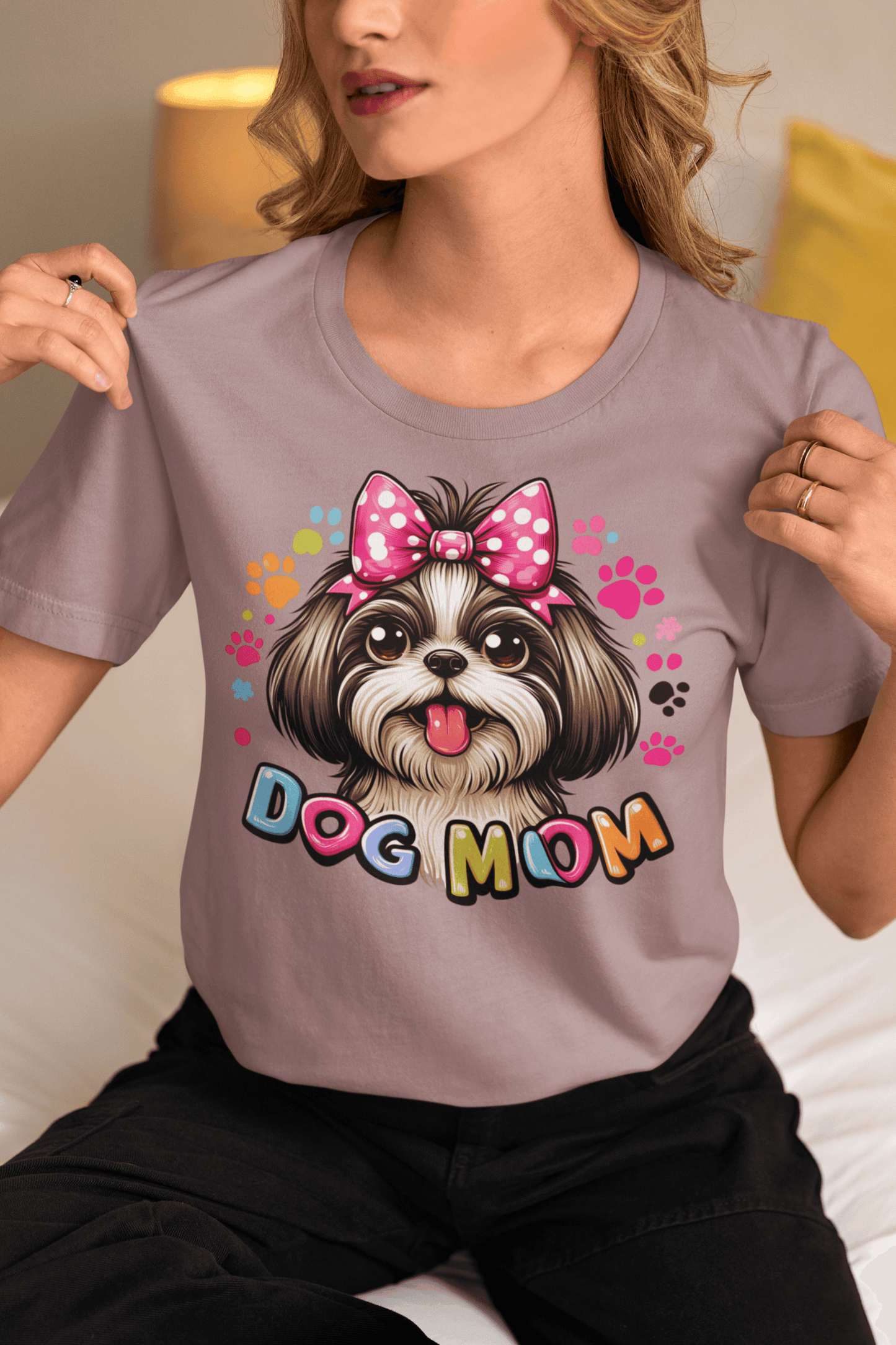 Shih Tzu Dog Mom T-Shirt – Perfect Gift for Proud Shih Tzu Lovers - Shih Tzu Gifts