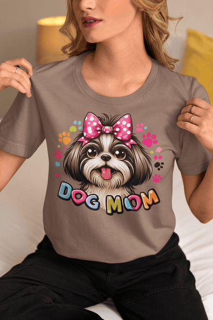 Shih Tzu Dog Mom T-Shirt – Perfect Gift for Proud Shih Tzu Lovers - Shih Tzu Gifts