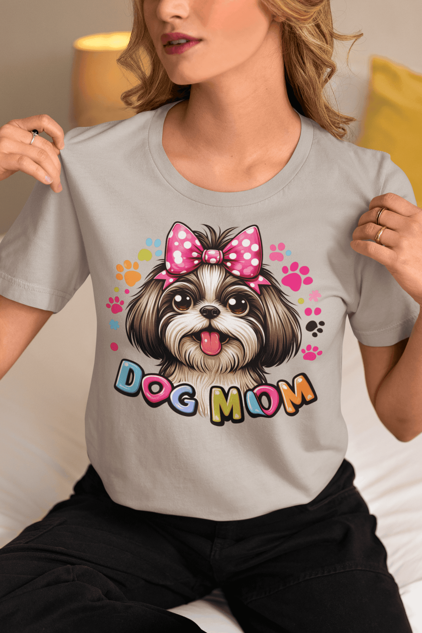 Shih Tzu Dog Mom T-Shirt – Perfect Gift for Proud Shih Tzu Lovers - Shih Tzu Gifts