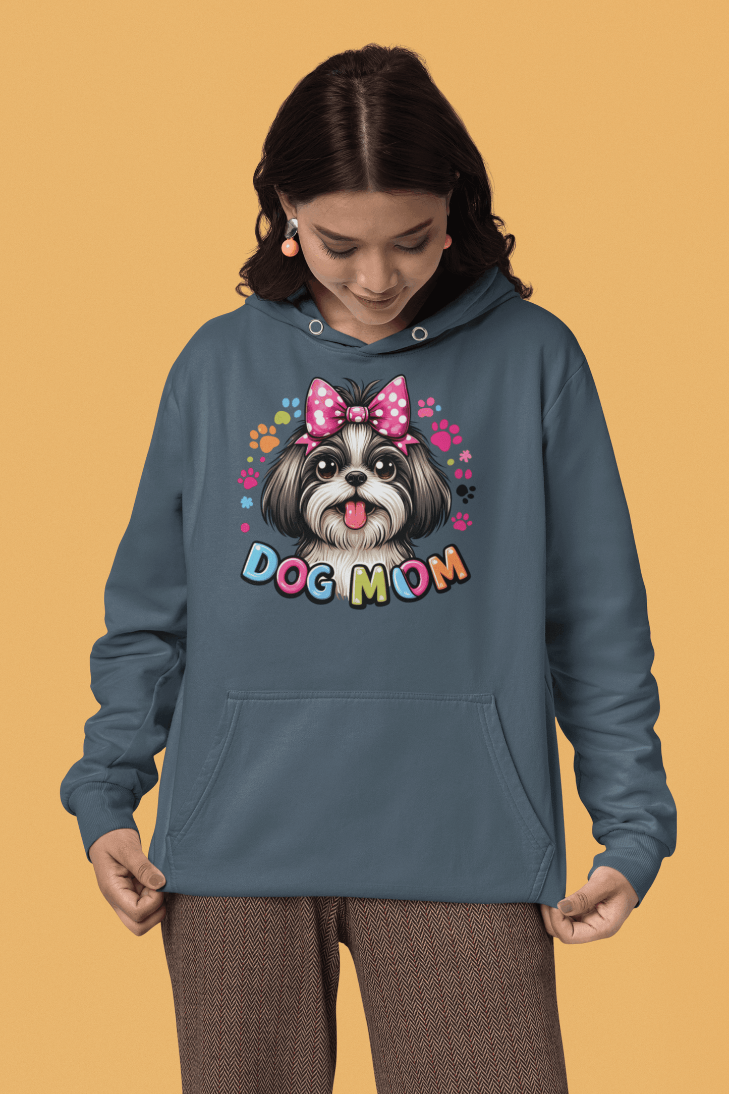Shih Tzu Dog Mom Hooded Sweatshirt - Shih Tzu Gifts
