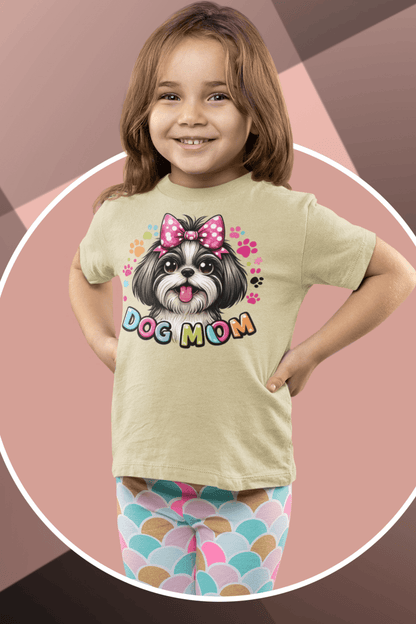 Shih Tzu Dog Mom Youth Short Sleeve Tee - Shih Tzu Gifts