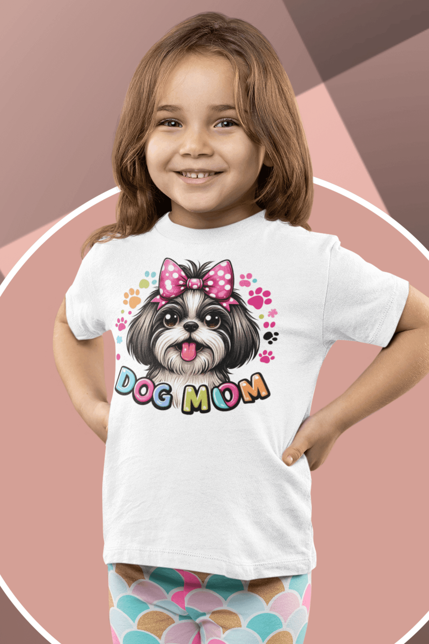 Shih Tzu Dog Mom Youth Short Sleeve Tee - Shih Tzu Gifts