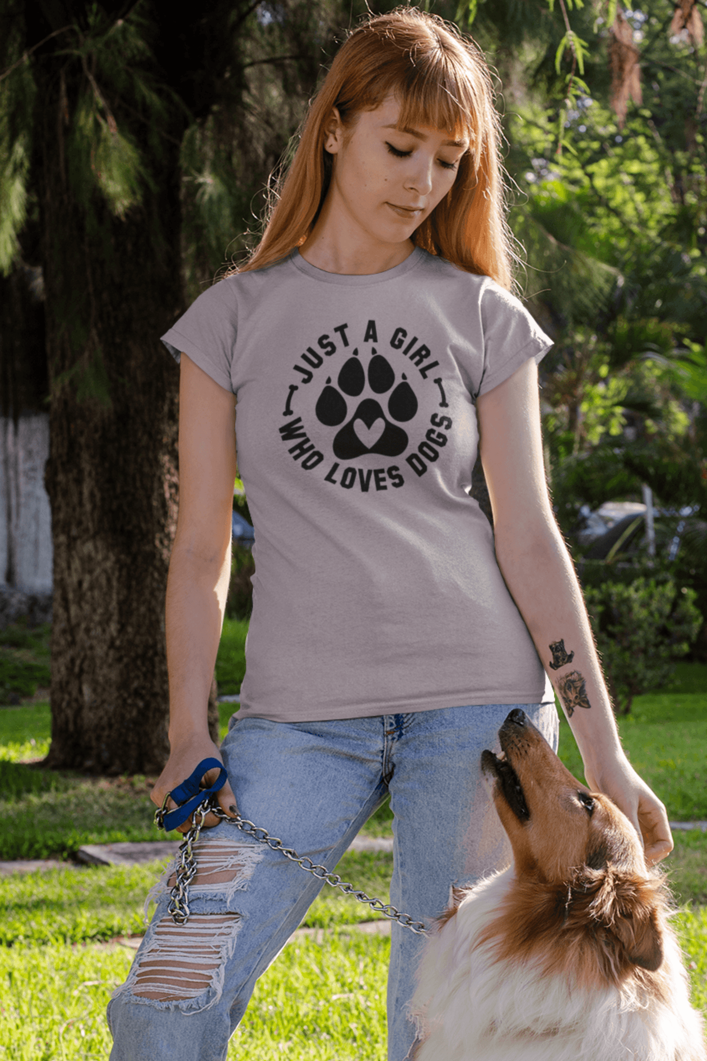 Just a Girl Who Loves Dogs T-Shirt – Perfect Gift for Dog Lovers