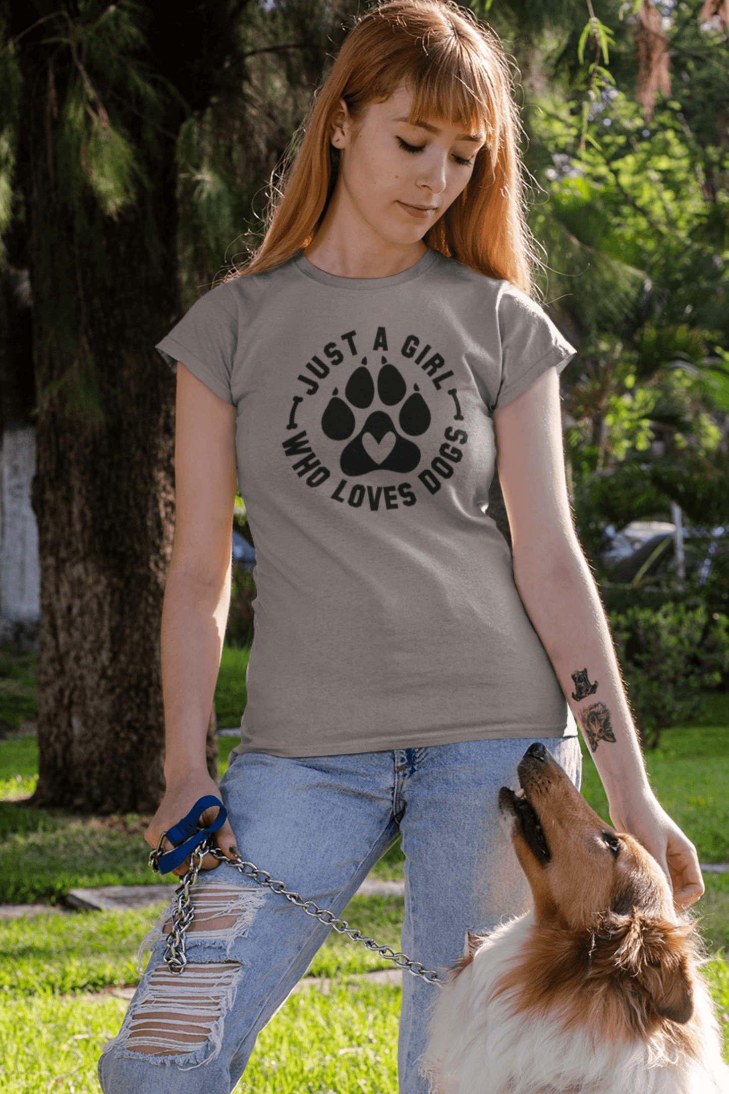 Just a Girl Who Loves Dogs T-Shirt – Perfect Gift for Dog Lovers