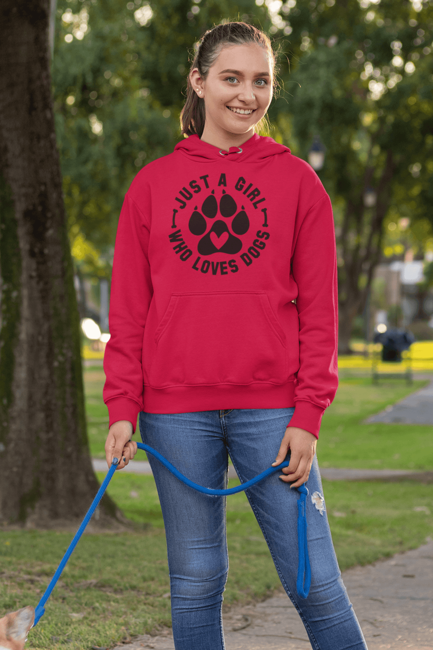 Just a Girl Who Loves Dogs Hoodie – Perfect Gift for Dog Lovers