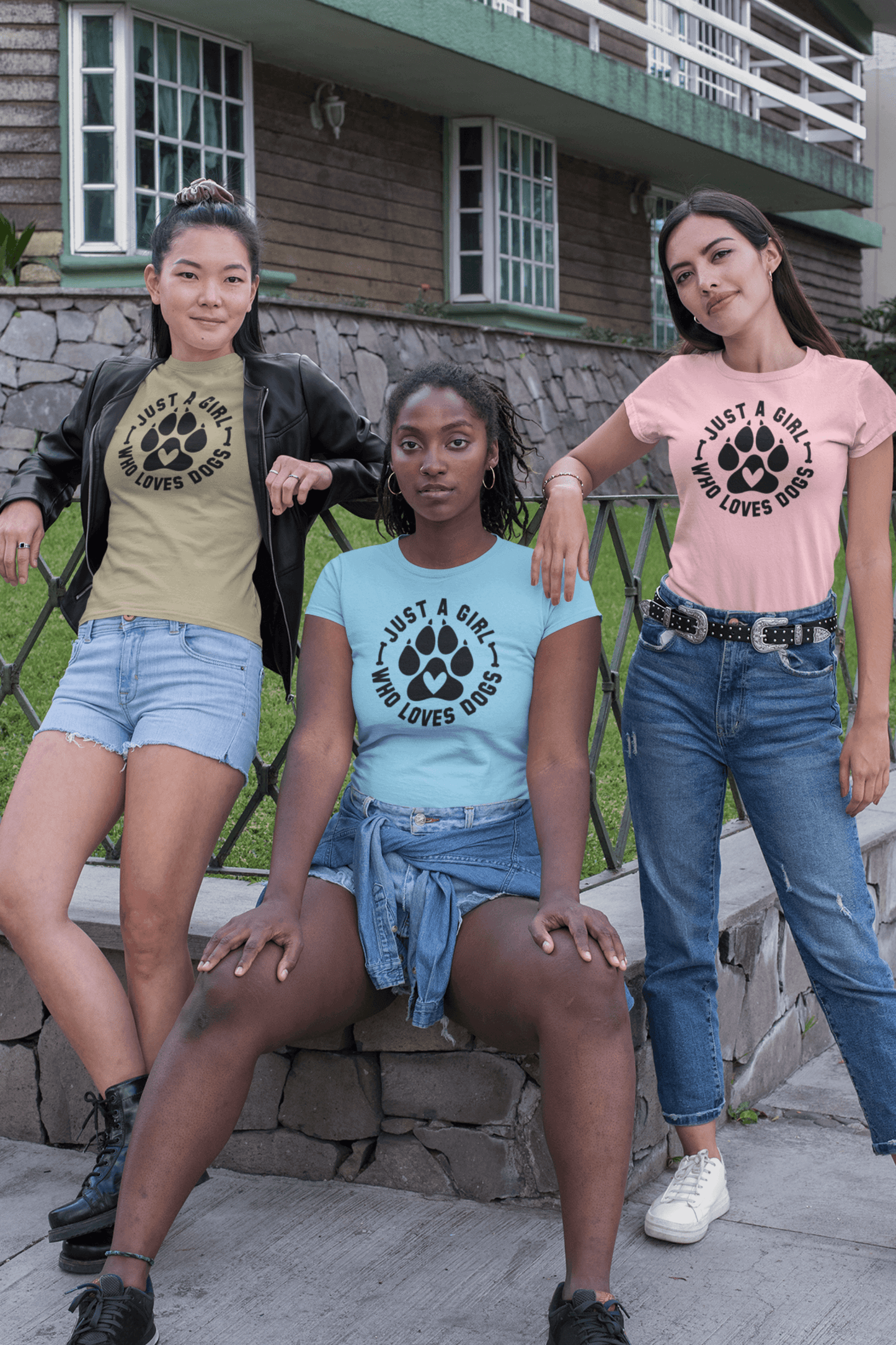 Just a Girl Who Loves Dogs T-Shirt – Perfect Gift for Dog Lovers