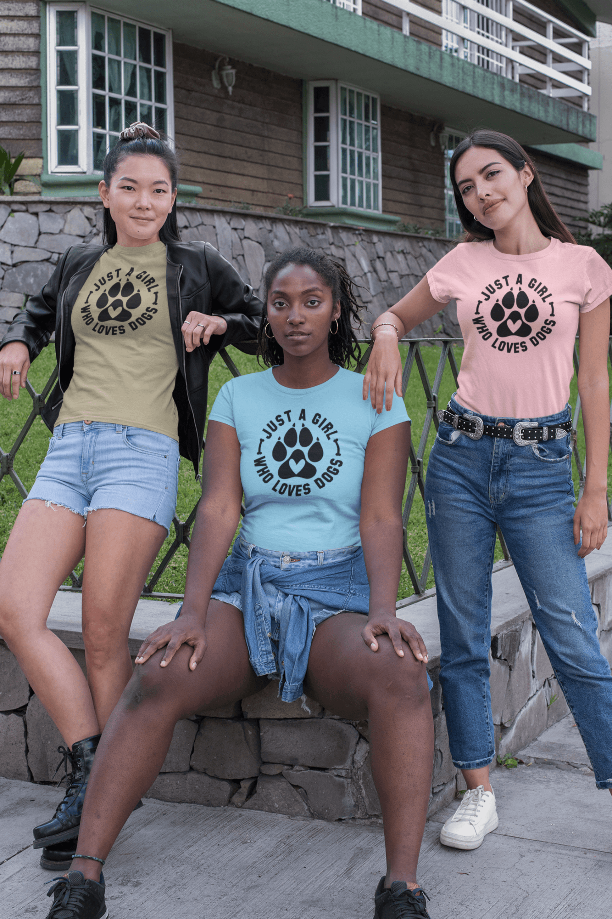 Just a Girl Who Loves Dogs T-Shirt – Perfect Gift for Dog Lovers