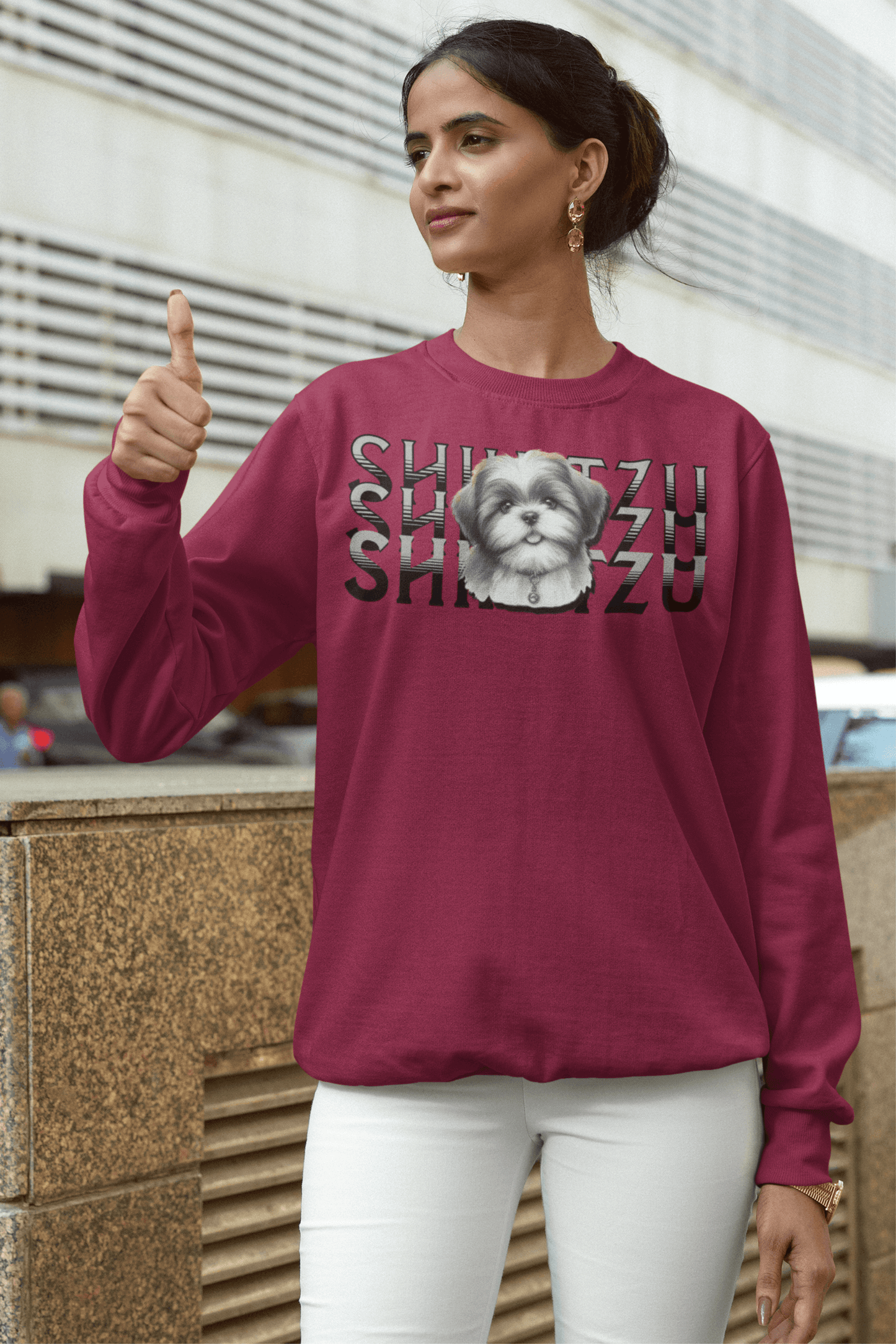 Adorable Shih Tzu Stack Sweatshirt – Perfect Gift for Dog Lovers