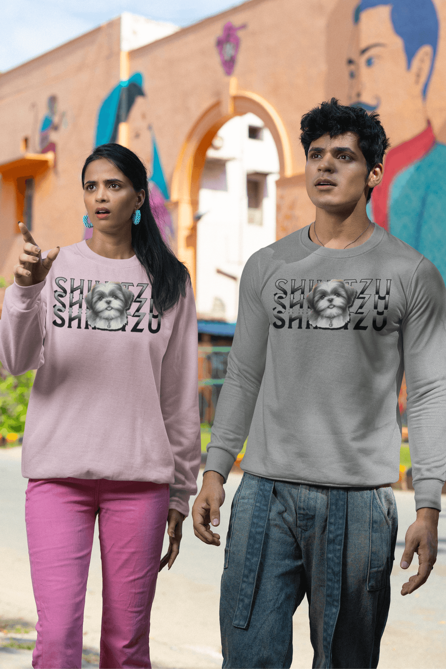 Adorable Shih Tzu Stack Sweatshirt – Perfect Gift for Dog Lovers
