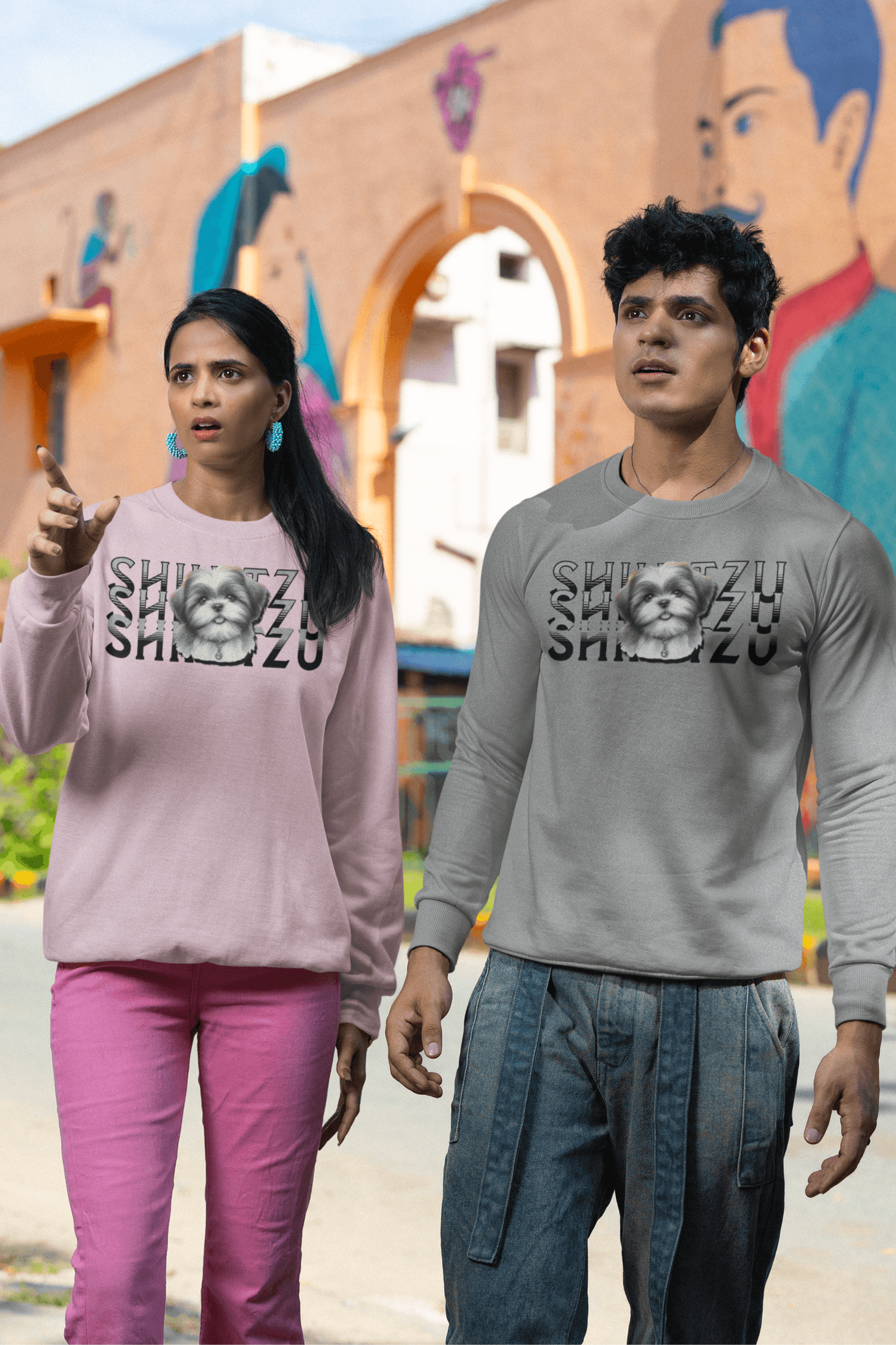 Adorable Shih Tzu Stack Sweatshirt – Perfect Gift for Dog Lovers