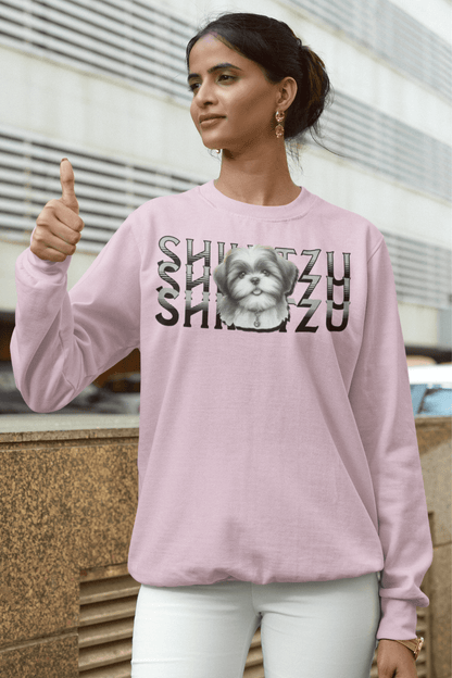 Adorable Shih Tzu Stack Sweatshirt – Perfect Gift for Dog Lovers