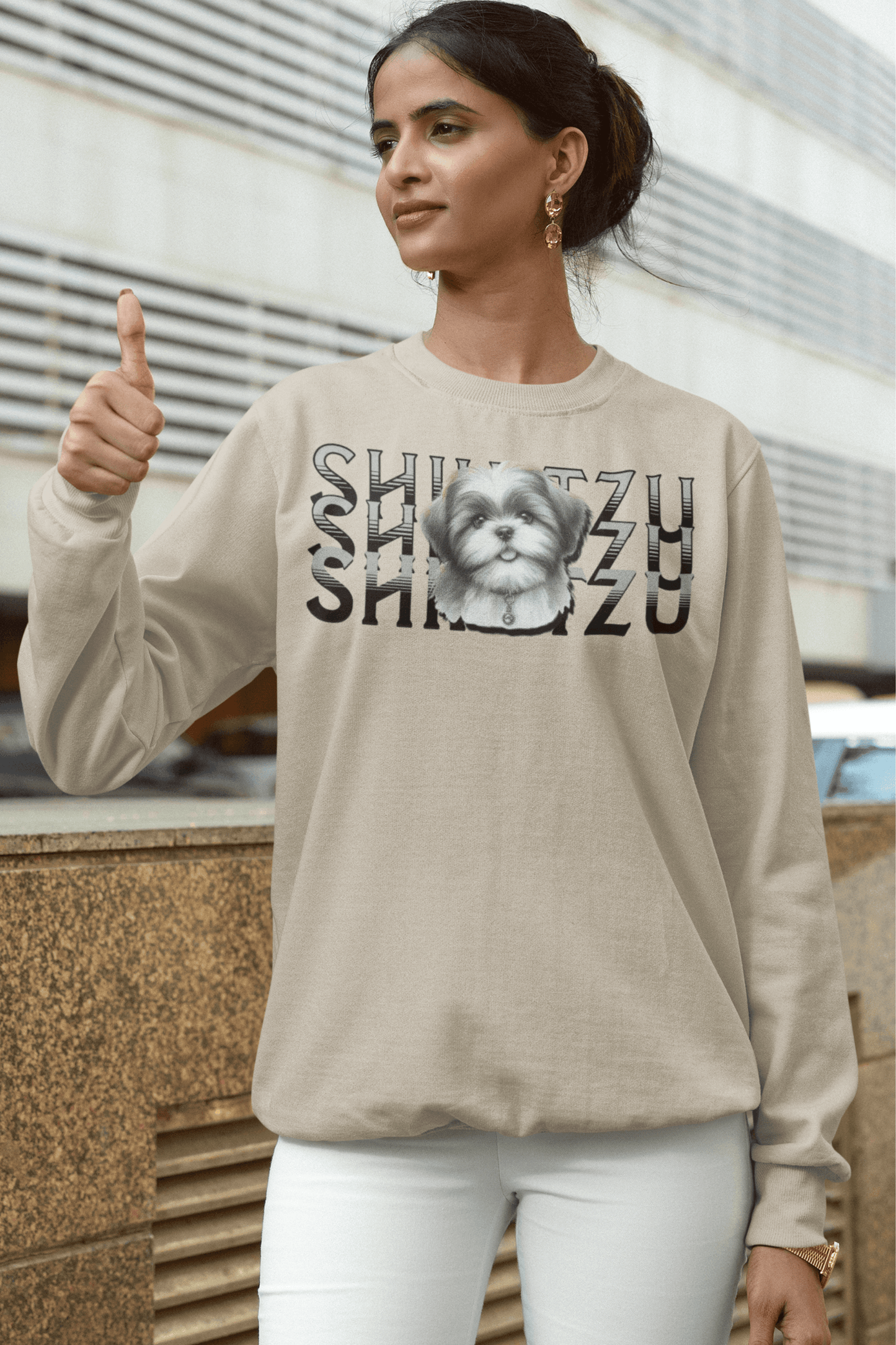 Adorable Shih Tzu Stack Sweatshirt – Perfect Gift for Dog Lovers