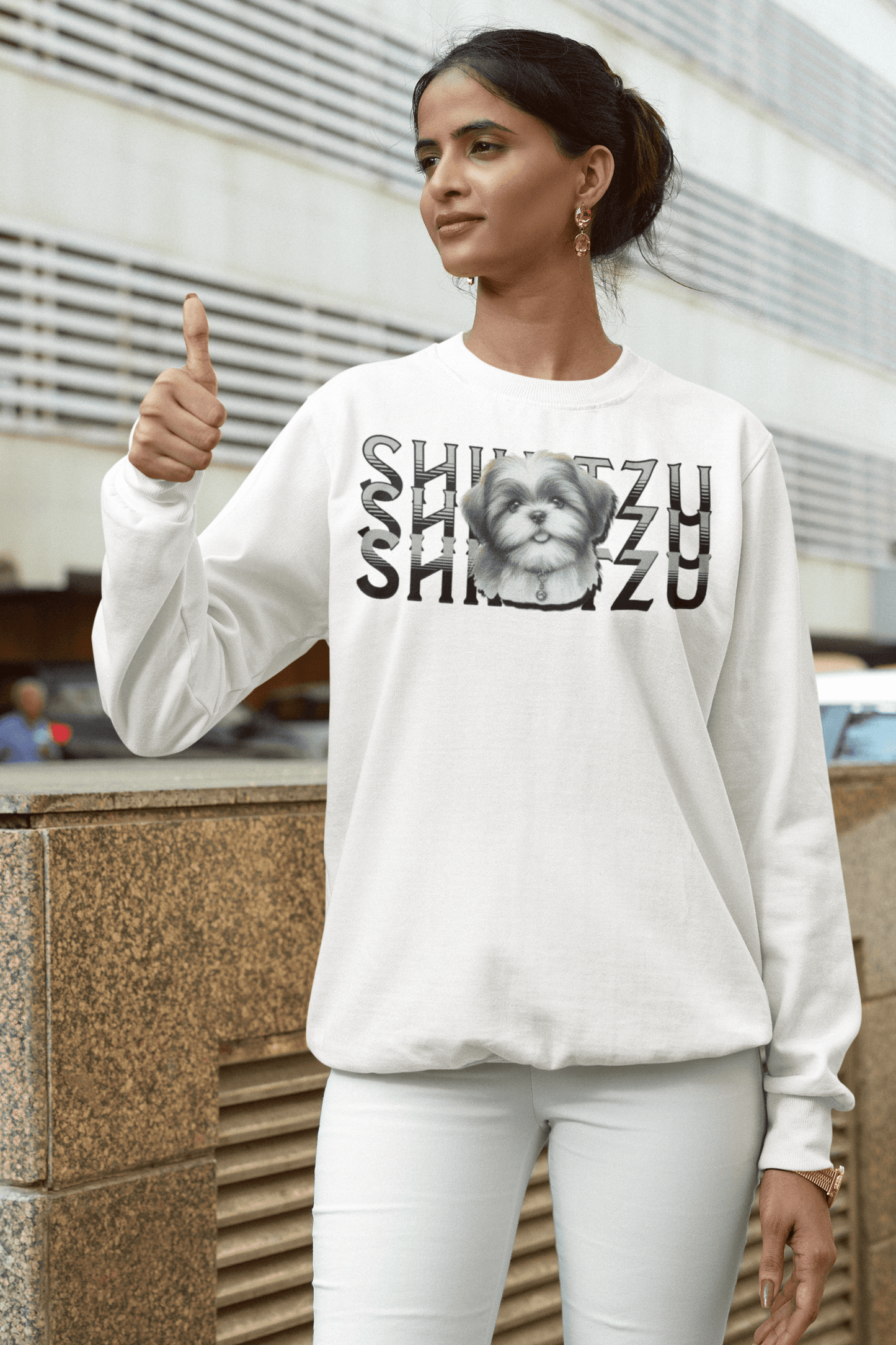 Adorable Shih Tzu Stack Sweatshirt – Perfect Gift for Dog Lovers