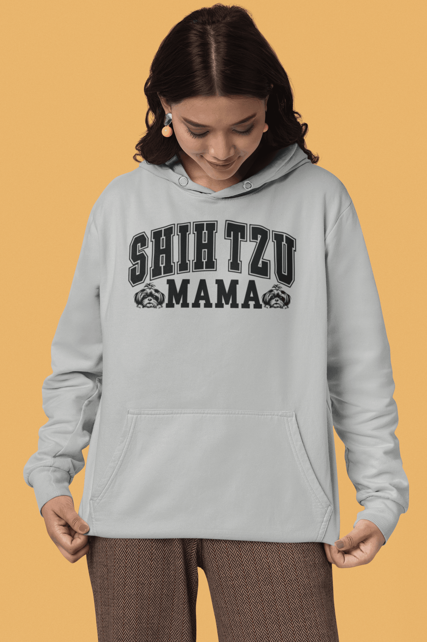 Shih Tzu Mama Hooded Sweatshirt - Shih Tzu Gifts