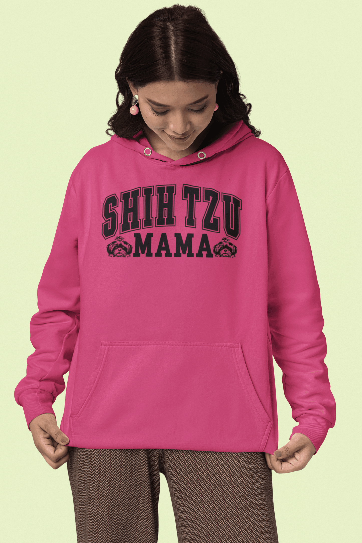 Shih Tzu Mama Hooded Sweatshirt - Shih Tzu Gifts