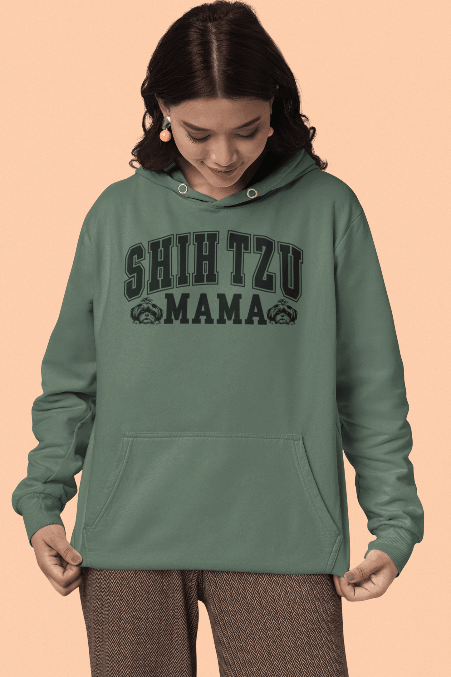 Shih Tzu Mama Hooded Sweatshirt - Shih Tzu Gifts