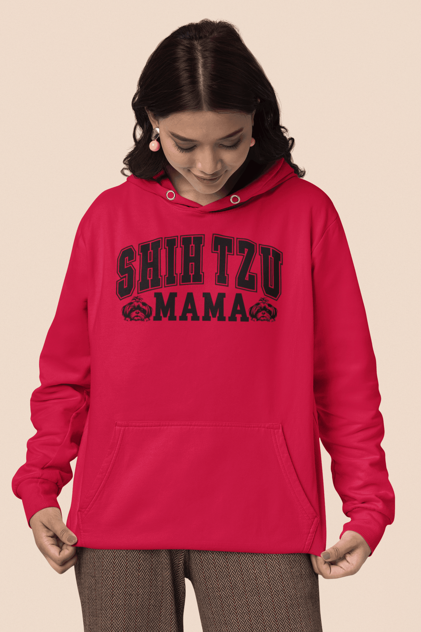 Shih Tzu Mama Hooded Sweatshirt - Shih Tzu Gifts