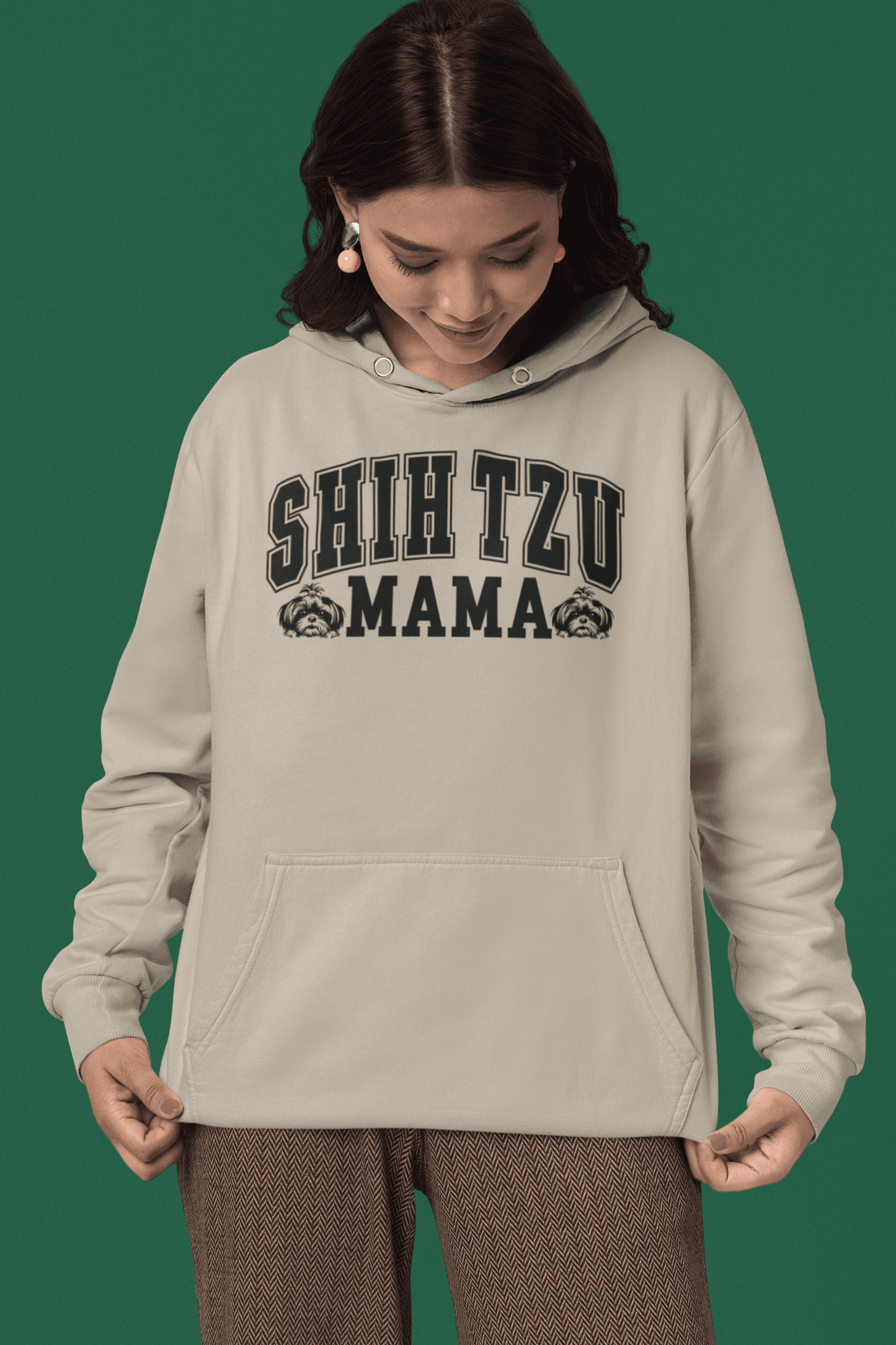 Shih Tzu Mama Hooded Sweatshirt - Shih Tzu Gifts