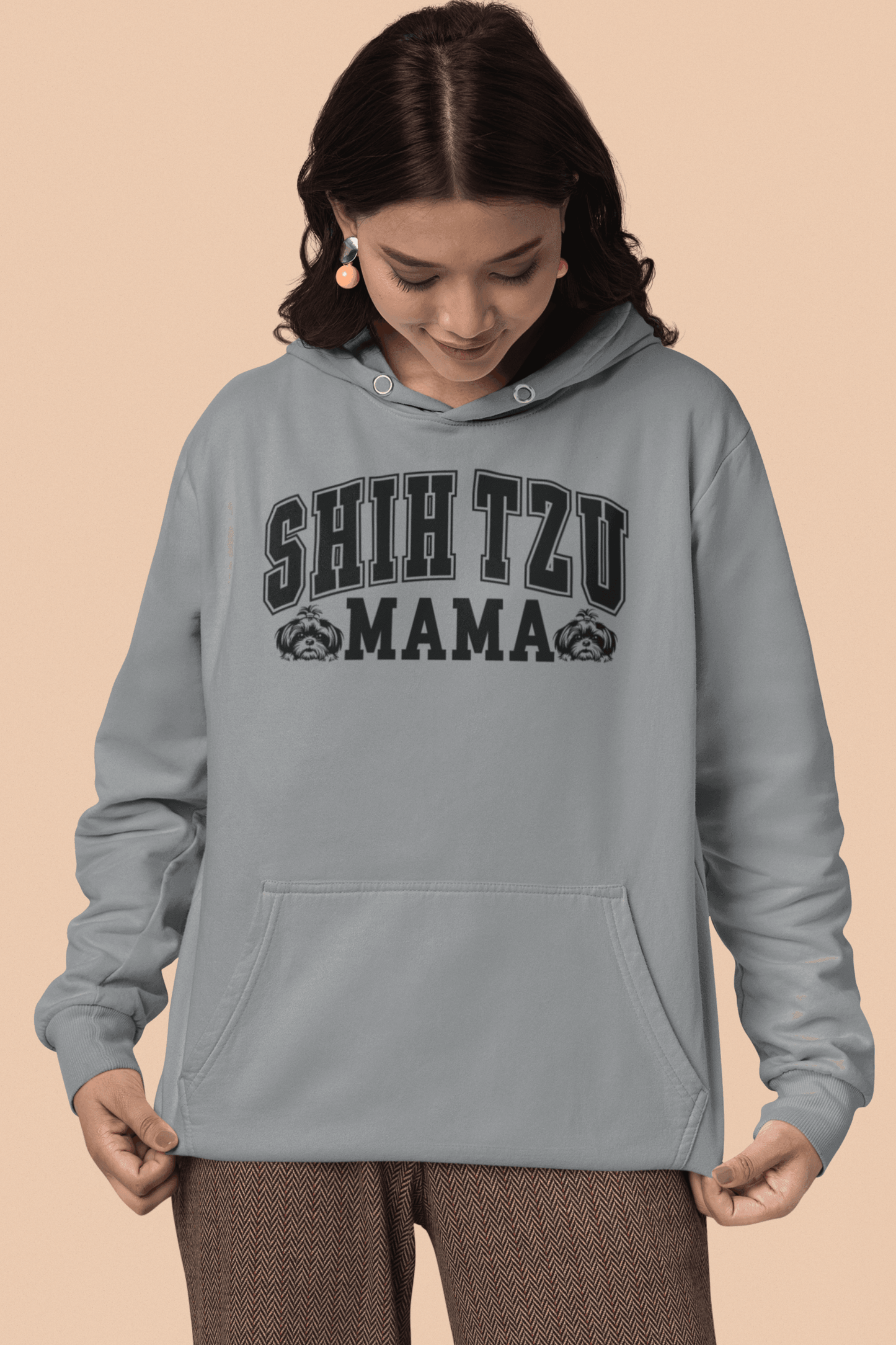 Shih Tzu Mama Hooded Sweatshirt - Shih Tzu Gifts