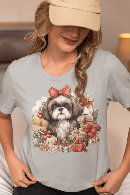 Christmas Gifts Shih Tzu T-Shirt – Perfect Holiday Gift for Dog Lovers - Shih Tzu Gifts