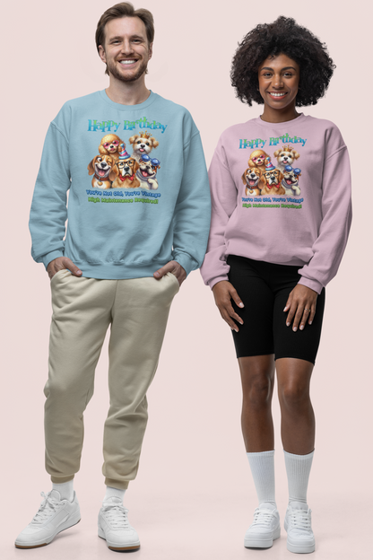 Funny Birthday Dogs Sweatshirt – You’re Vintage, Not Old Gift Idea