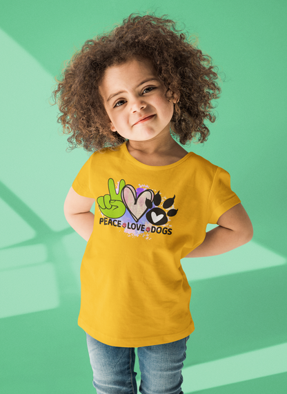 Peace Love Dogs Shirt - Cute Gift for Dog Lovers & Pet Owners