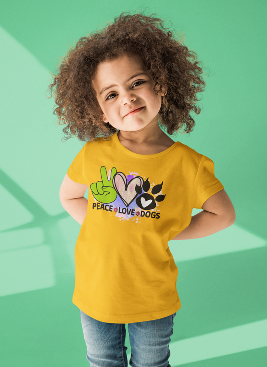 Peace Love Dogs Shirt - Cute Gift for Dog Lovers & Pet Owners