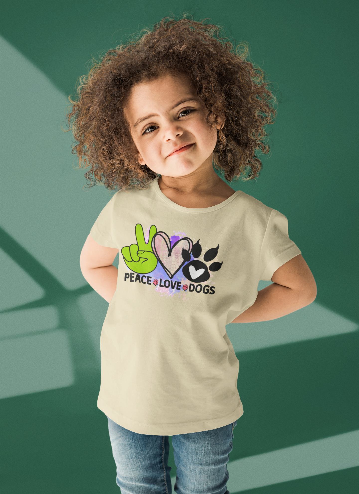 Peace Love Dogs Shirt - Cute Gift for Dog Lovers & Pet Owners