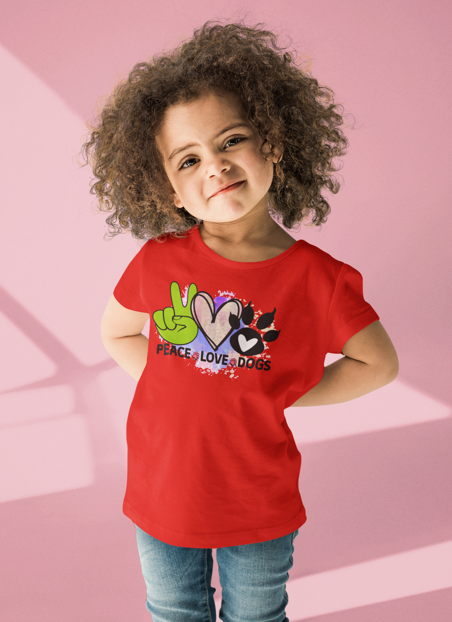Peace Love Dogs Shirt - Cute Gift for Dog Lovers & Pet Owners