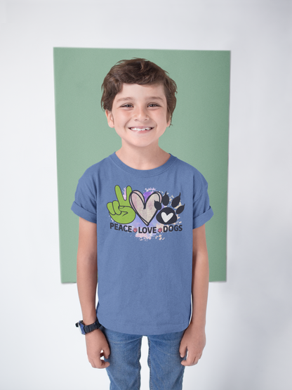 Peace Love Dogs Shirt - Cute Gift for Dog Lovers & Pet Owners