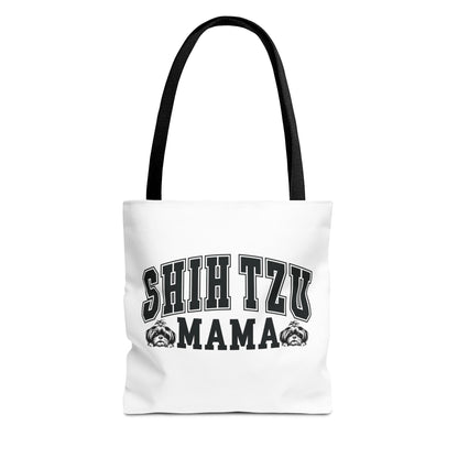 Shih Tzu Mama White Tote Bag - Shih Tzu Gifts
