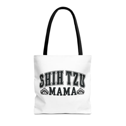 Shih Tzu Mama White Tote Bag - Shih Tzu Gifts