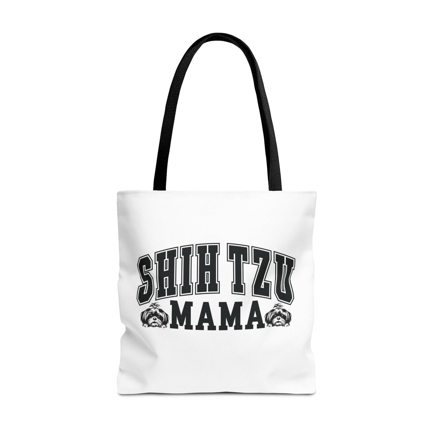 Shih Tzu Mama White Tote Bag - Shih Tzu Gifts