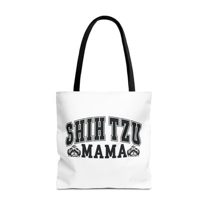 Shih Tzu Mama White Tote Bag - Shih Tzu Gifts
