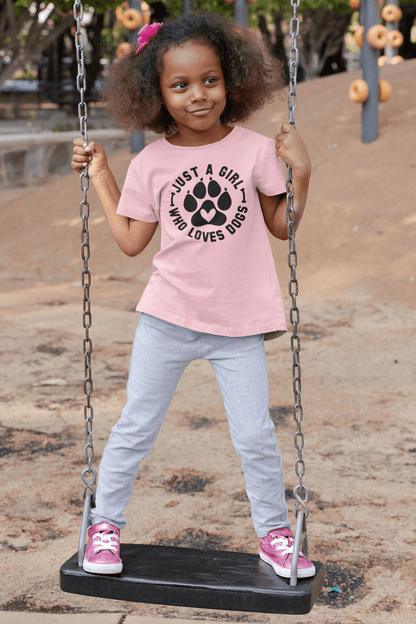 Just a Girl Who Loves Dogs - Youth Short Sleeve Tee