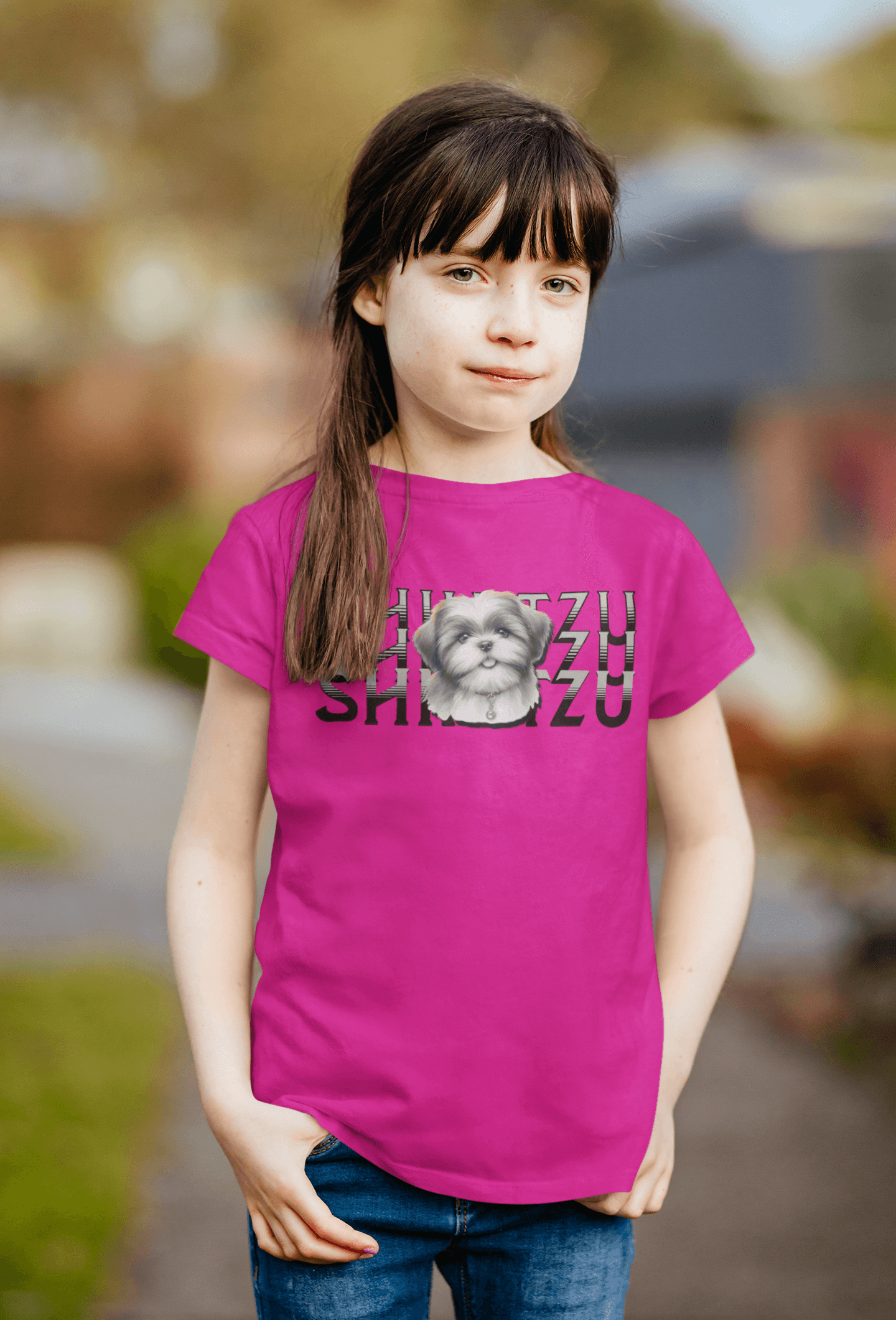 Shih Tzu Stack Youth Shirt - Cute Gift for Sisters and Dog Lovers