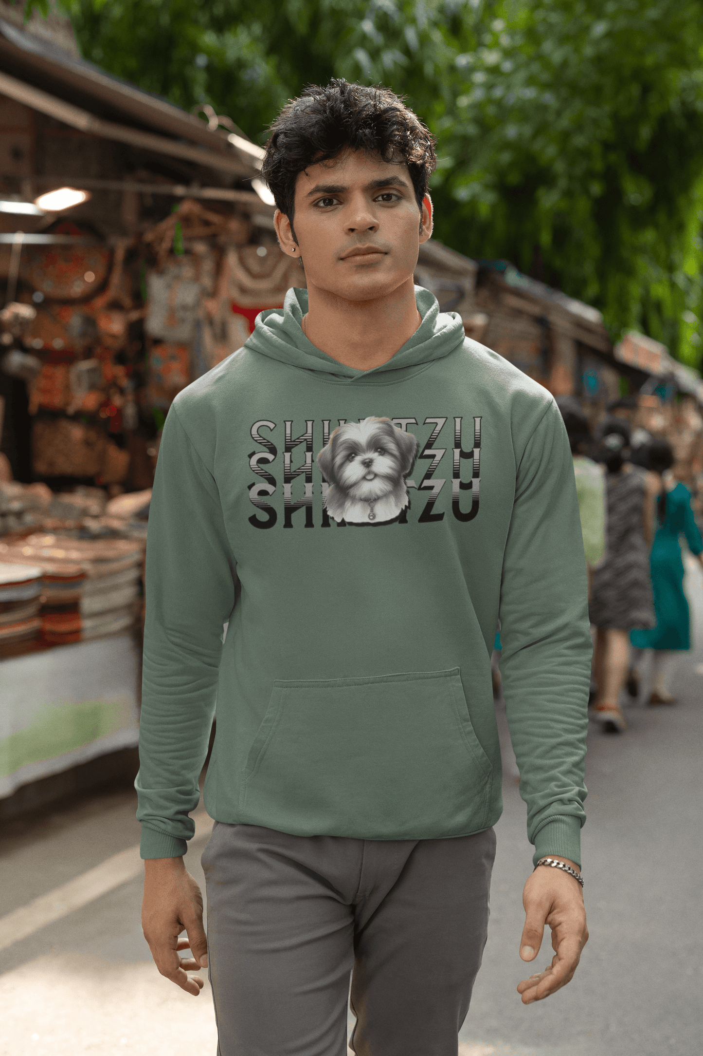 Shih Tzu Stack Hoodie - Cozy Gift for Shih Tzu Lovers, Moms, and Sisters
