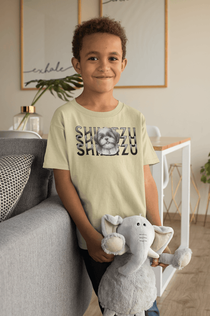 Shih Tzu Stack Youth Shirt - Cute Gift for Sisters and Dog Lovers
