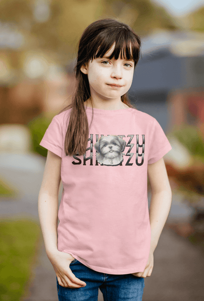 Shih Tzu Stack Youth Shirt - Cute Gift for Sisters and Dog Lovers