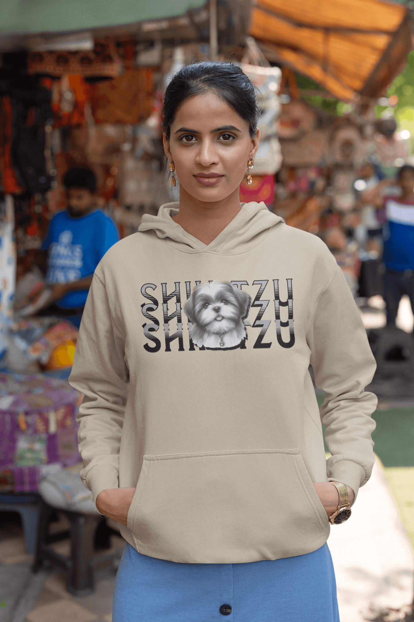Shih Tzu Stack Hoodie - Cozy Gift for Shih Tzu Lovers, Moms, and Sisters